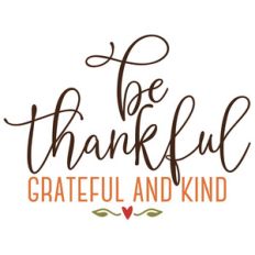 be thankful