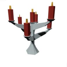 lowpoly candle holder
