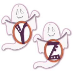 ghost tag y or z letter card