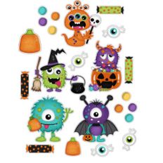 halloween monster sticker