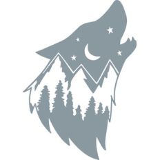 wolf mountain scene
