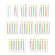 birthday candle stickers