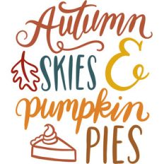 autumn skies pumpkin pies