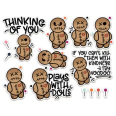 voodoo doll stickers