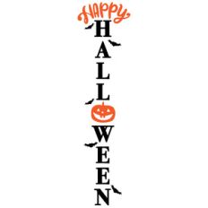 happy halloween porch sign