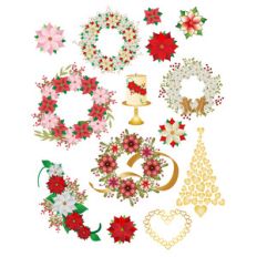 christmas wreaths planner stickers