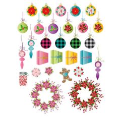 christmas ornaments and more planner stickers