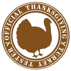 official thanksgiving turkey tester label