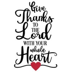 thanks to lord whole heart