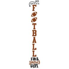 football fans porch sign