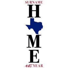 texas home porch sign