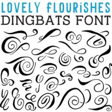 cg lovely flourishes dingbats