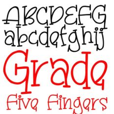 pn grade five fingers