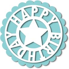 birthday tag topper circle