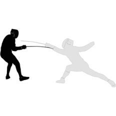 fencing silhouette