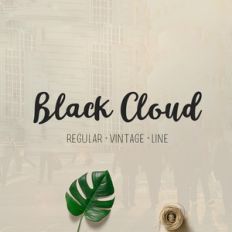 black cloud font