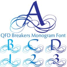 qfd breakers monogram font