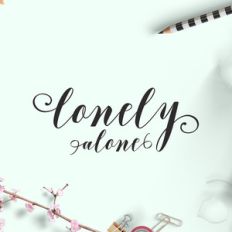lonely alone font