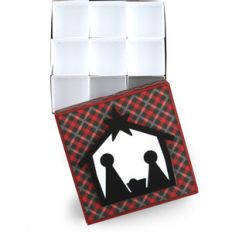 divided box nativity