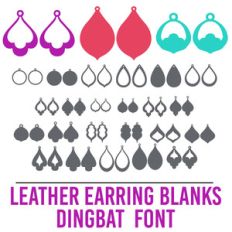 earring blanks dingbat font