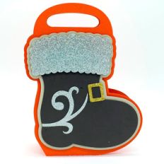 christmas santa claus boot box