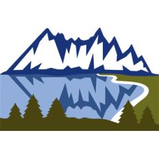 mountain and lake