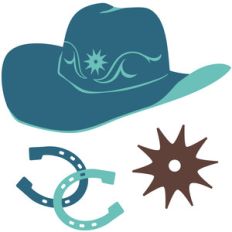 cowboy hat and accessories