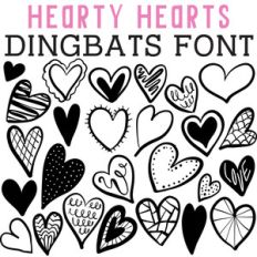 cg hearty hearts dingbats