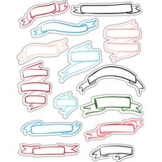 ml colorful banners stickers