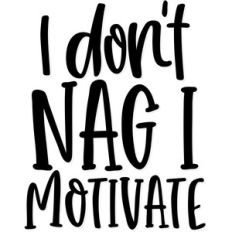 i don't nag i motivate