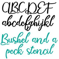 zp bushel and a peck stencil