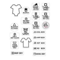 washing care stickers