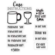 mug and glasses washing care instructions