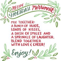 recipe for holiday merriment
