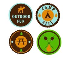 camping badges