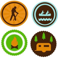 camping badges
