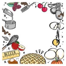 foodie frame background