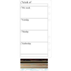 elegant planner monday-wednesday a6 layout