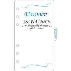elegant planner a6 binder december divider