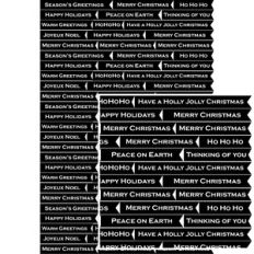 christmas sentiment banner stickers