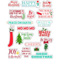 ml christmas phrases stickers