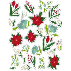 ml poinsettia stickers