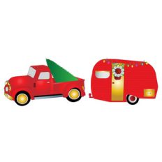christmas truck and trailer