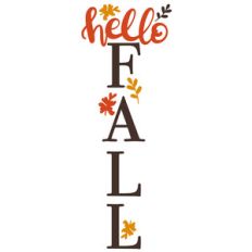 hello fall porch sign