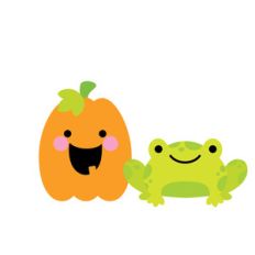frog and pumpkin - candy carnival