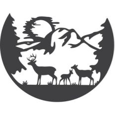 deer family landscape