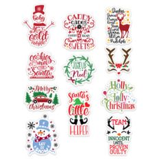 cute christmas stickers
