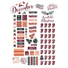 december christmas planner stickers