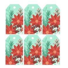 gift tags planner sheet