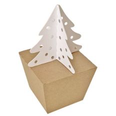 snowflake christmas tree box
